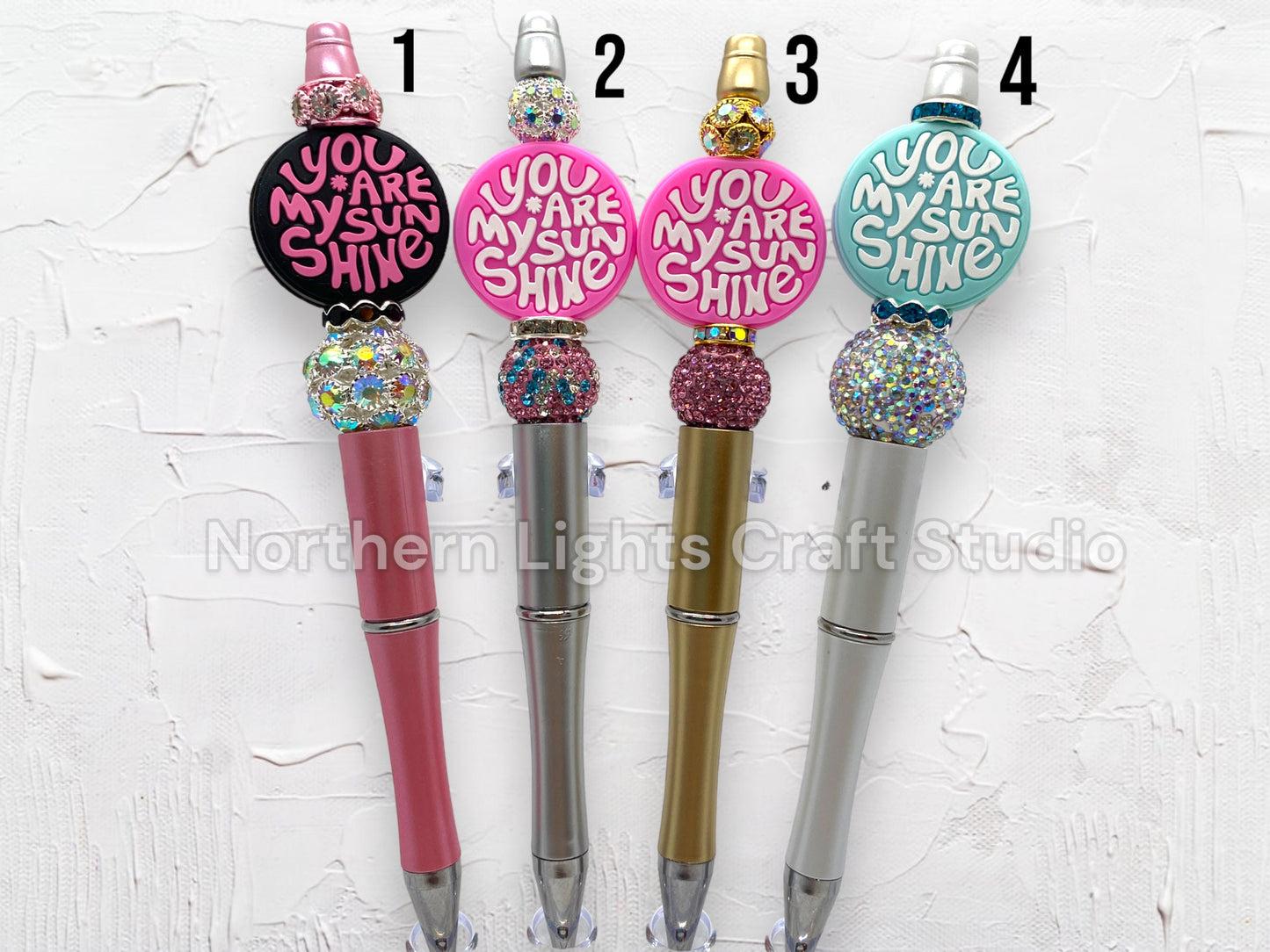Custom Beaded You are My Sunshine Pen, Rhinestone You Are My Sunshine Pen, I Love You Pen, Appreciation Gift, Little Miss Sunshine