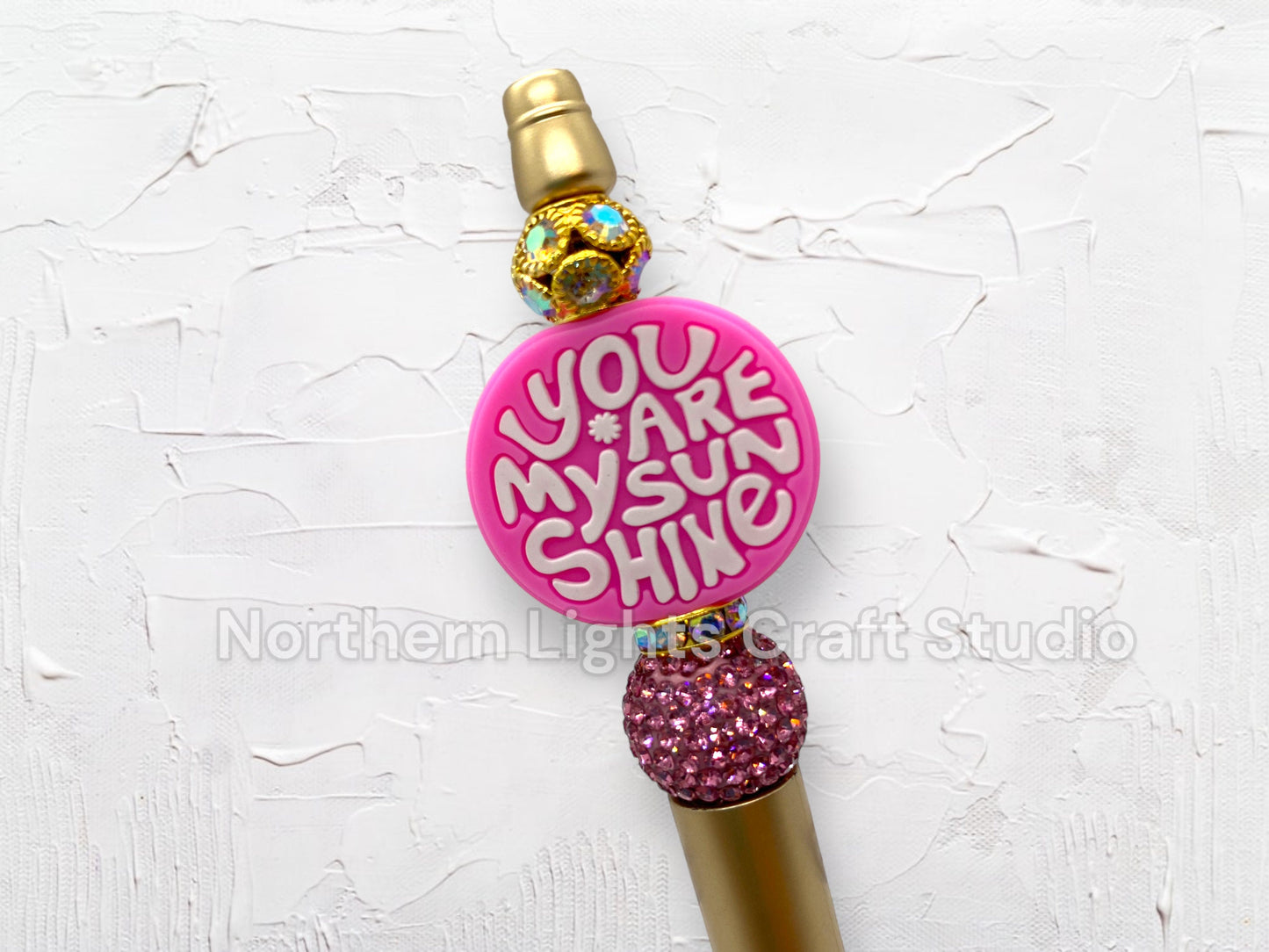 Custom Beaded You are My Sunshine Pen, Rhinestone You Are My Sunshine Pen, I Love You Pen, Appreciation Gift, Little Miss Sunshine