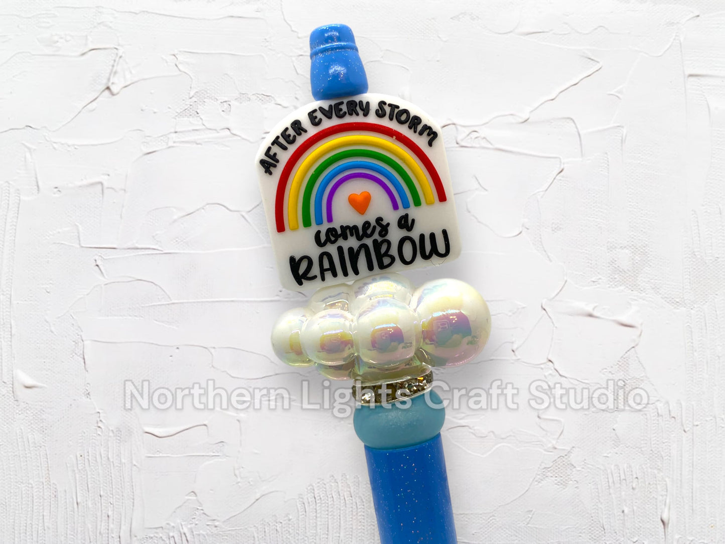 Beaded Motivational Pen, After Every Storm Comes a Rainbow, Anchor Your Soul, Be Real, Be Real Not Perfect, Beaded Pens, Bling Pens