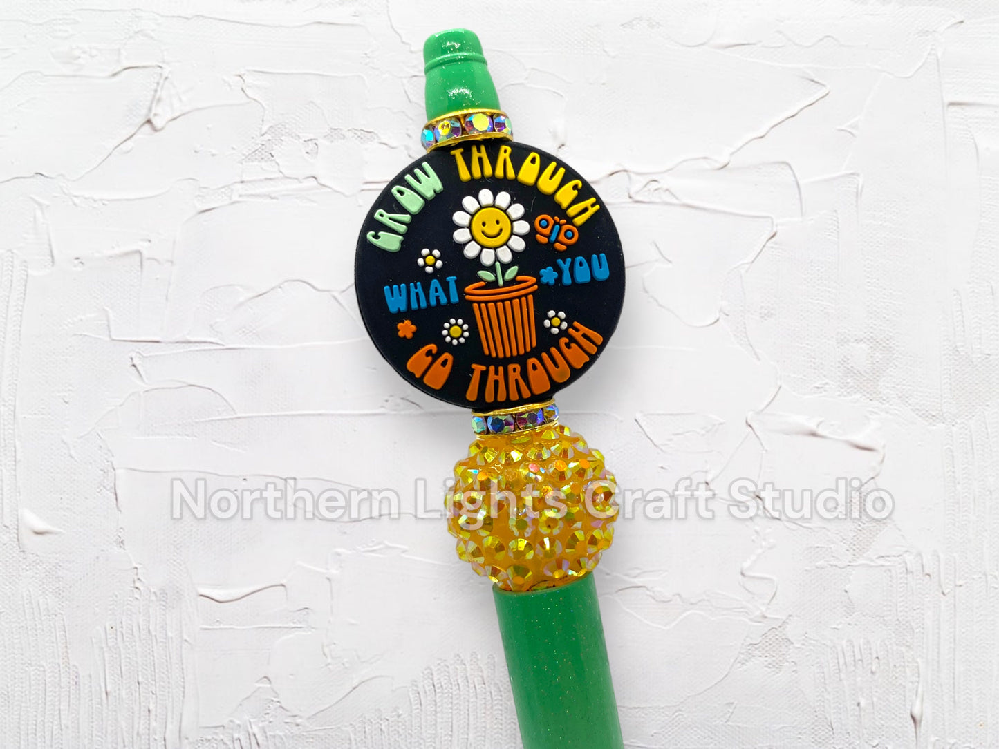 Beaded Motivational Pen, After Every Storm Comes a Rainbow, Anchor Your Soul, Be Real, Be Real Not Perfect, Beaded Pens, Bling Pens