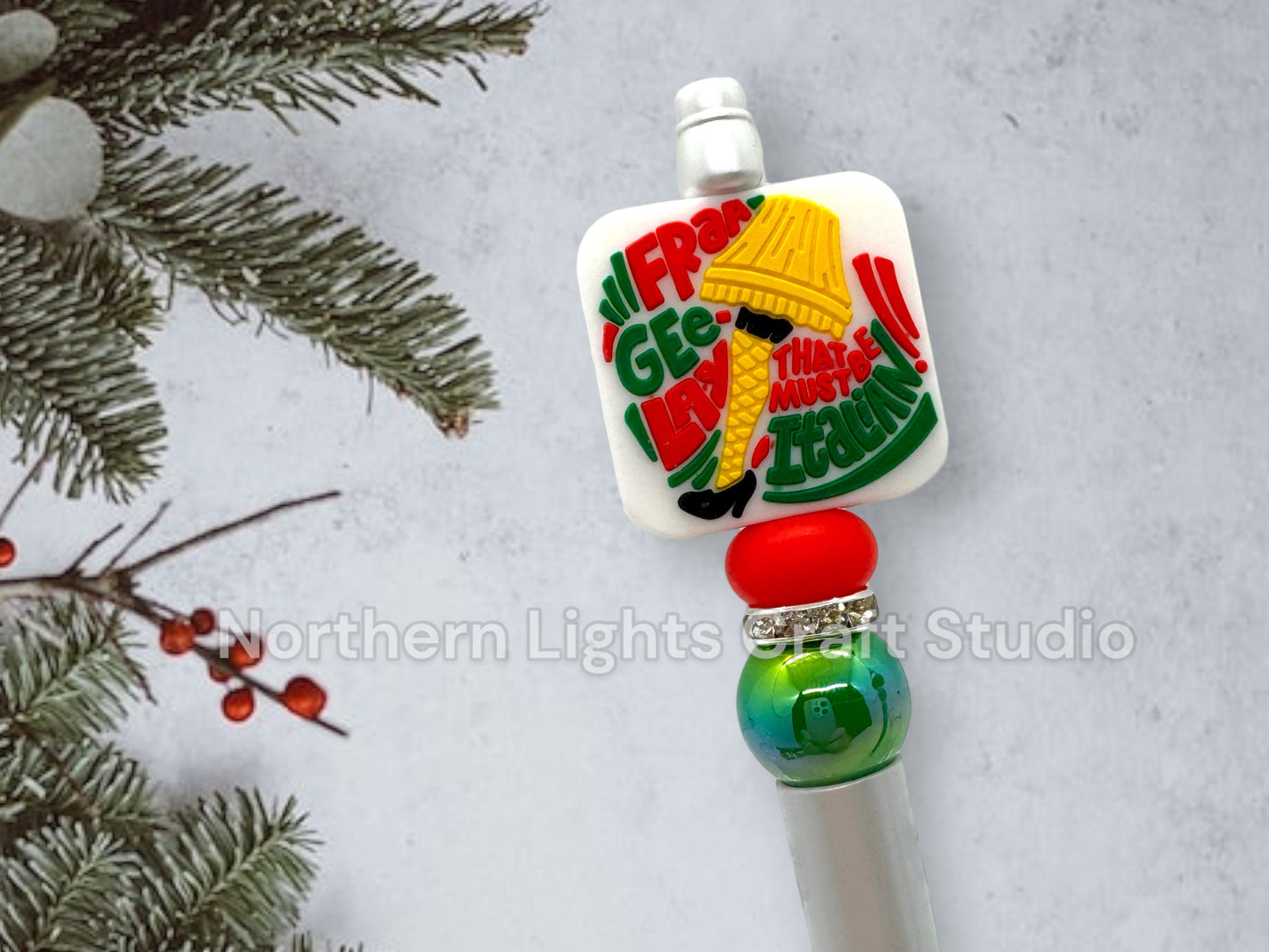 Beaded Christmas Pens, Cute Stocking Stuffers, Beaded Pens, Beaded Xmas Pen, Stocking Stuffer Pen, Pink Bunny Suit, Oh Fudge, Naughty List