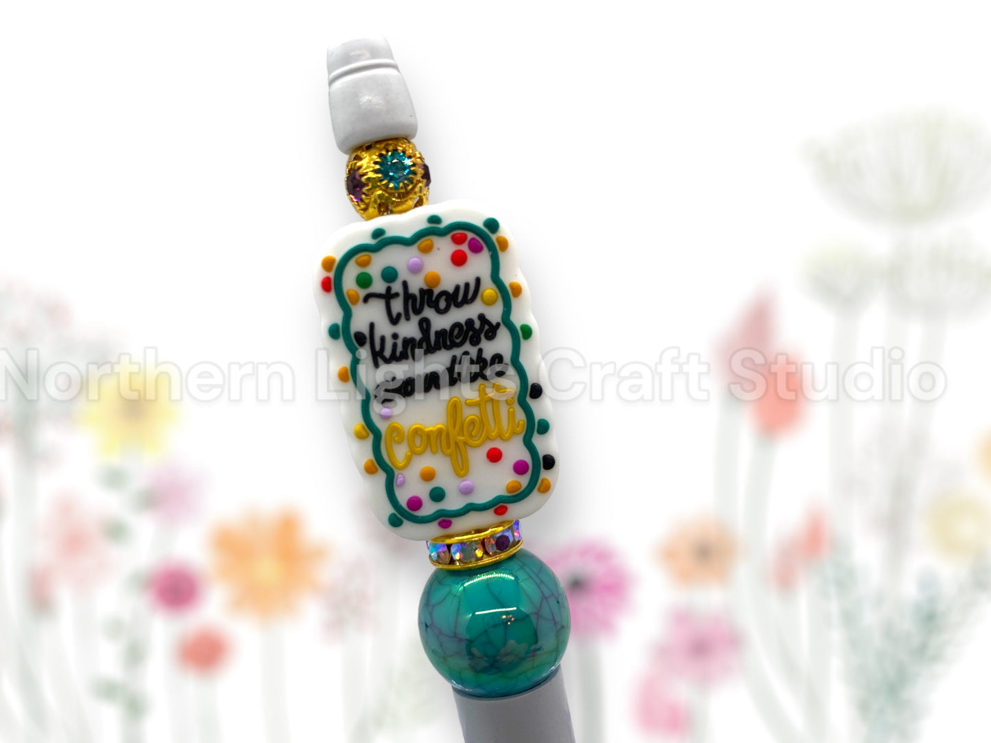Custom Beaded Pen, Kindness Gift, Positive Attitude, Don't Quit, Silicone Bead Pen, Stocking Stuffer Pen, Encouragement Gift, You are Worthy