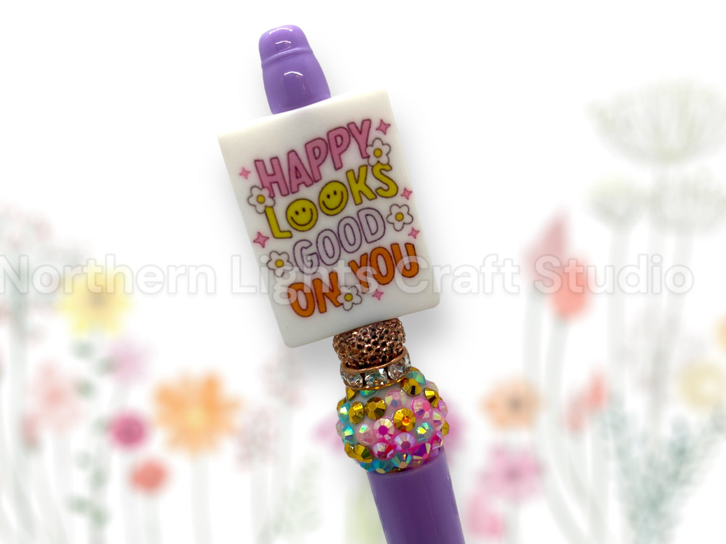 Custom Beaded Pen, Kindness Gift, Positive Attitude, Don't Quit, Silicone Bead Pen, Stocking Stuffer Pen, Encouragement Gift, You are Worthy