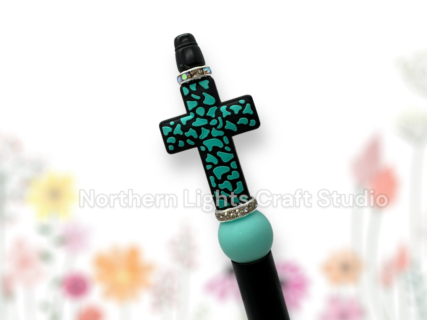 Custom Beaded Cross Pen