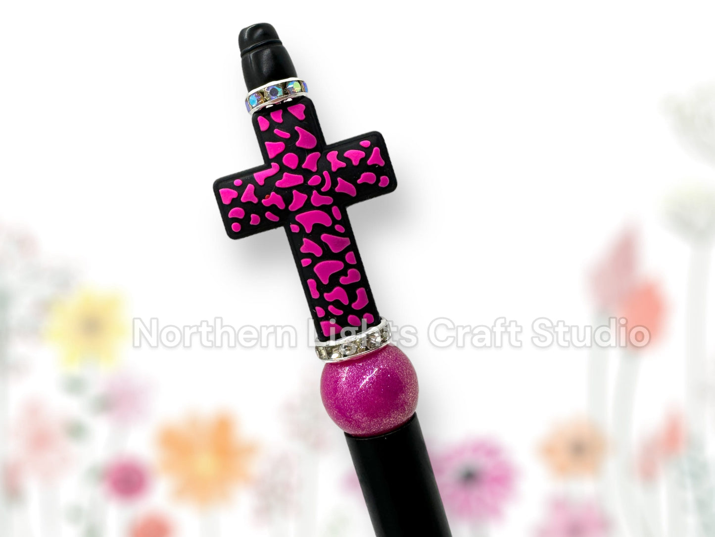 Custom Beaded Cross Pen