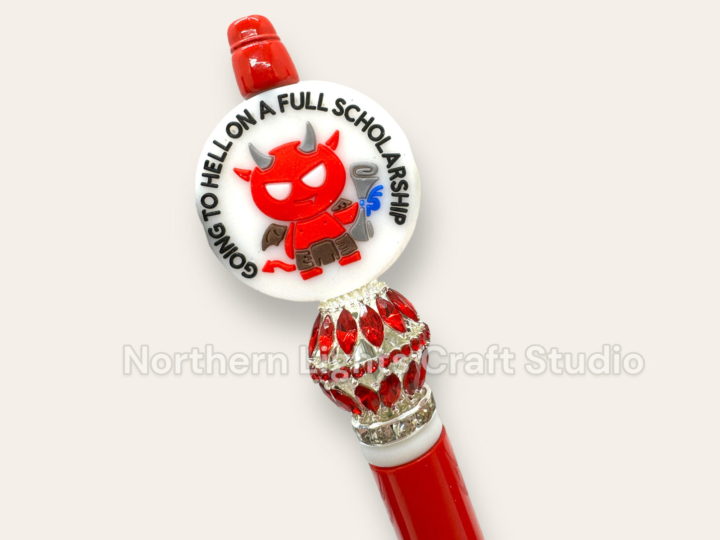 Custom Beaded Sarcastic Pen