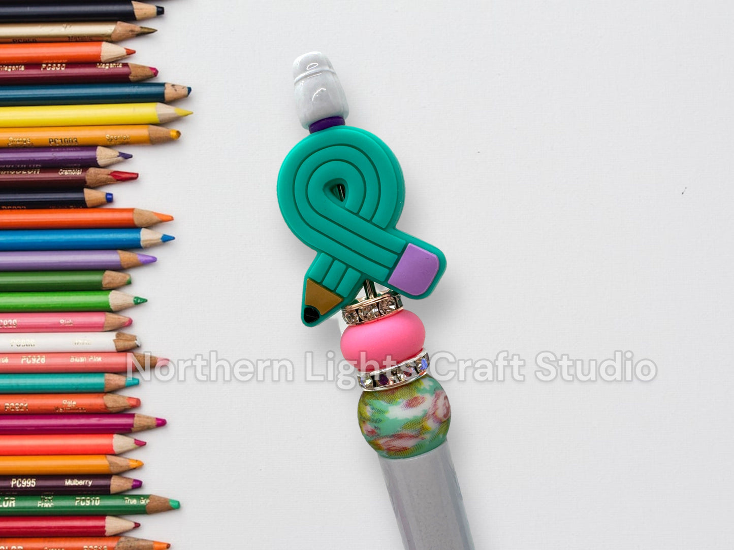 Teacher Appreciation Gift, Teacher Apple Pen, Bling Pen, Teacher Rainbow, Teacher Gift, Boho Teacher, Cute Teacher Pen