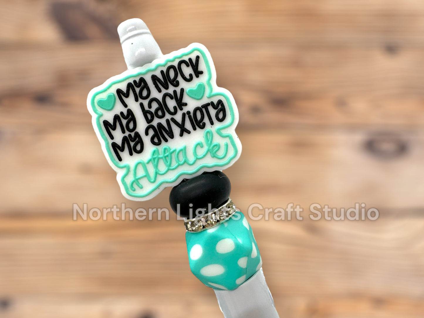 Custom Beaded Anti-Social and Anxiety Pen, Bling Pens, I Hate People Pen, Sarcastic Pen, Sassy Pens, Anti-Social Pen, Attitude Pens