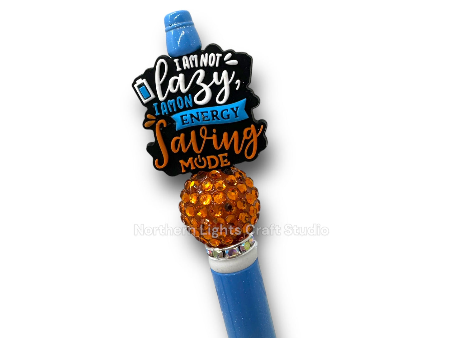 Custom Beaded Humor Pens, Sarcastic Pens, I Don't Give a Hoot, Calm the Flock Down, I'm Not Lazy, That's a Terrible Idea When Do We Start,