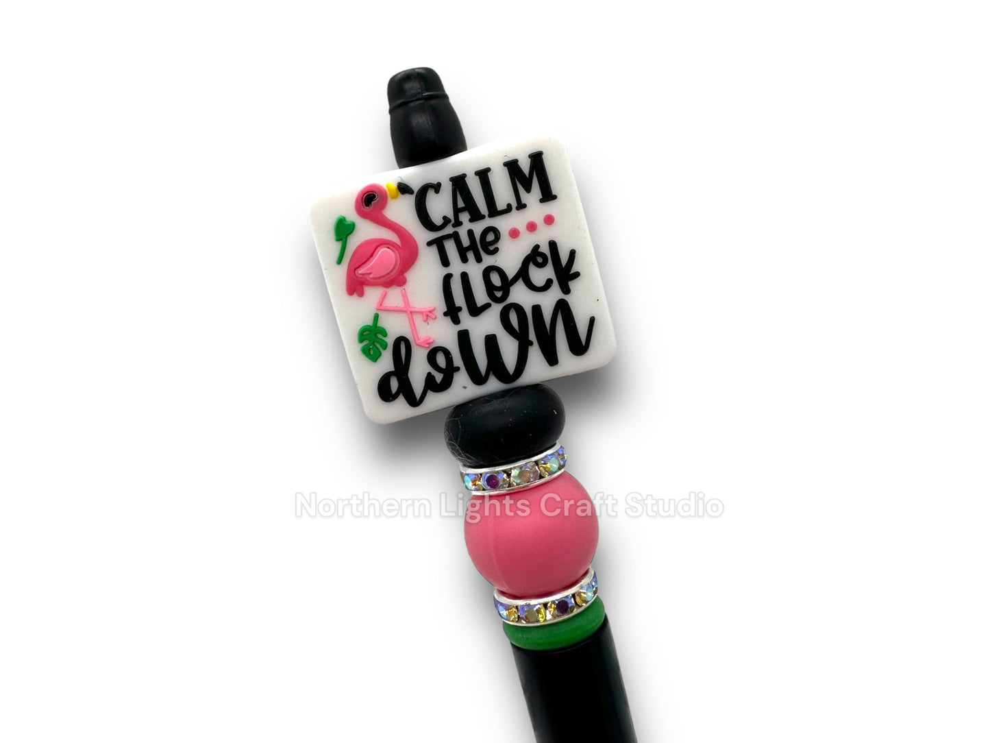 Custom Beaded Humor Pens, Sarcastic Pens, I Don't Give a Hoot, Calm the Flock Down, I'm Not Lazy, That's a Terrible Idea When Do We Start,