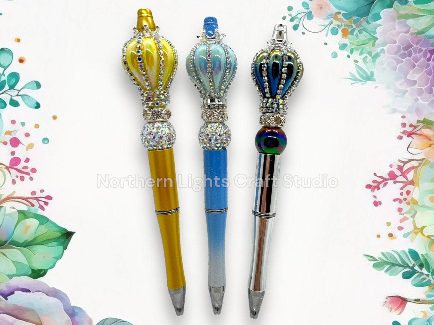 Custom Beaded Balloon Pen, Fancy Pen, Fancy Bead Pen, Glam Pen, Rhinestone Balloon Pen - Scroll through photos to see all options, Bling Pen