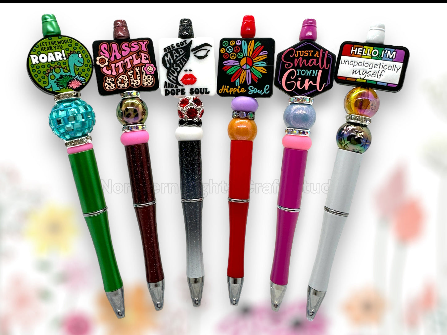Beaded Positivity Pen, Let the World Hear You Roar, Sassy Little Soul, She Got Mad Hustle and Dope Soul, Hippie Soul, Just a Small Town Girl