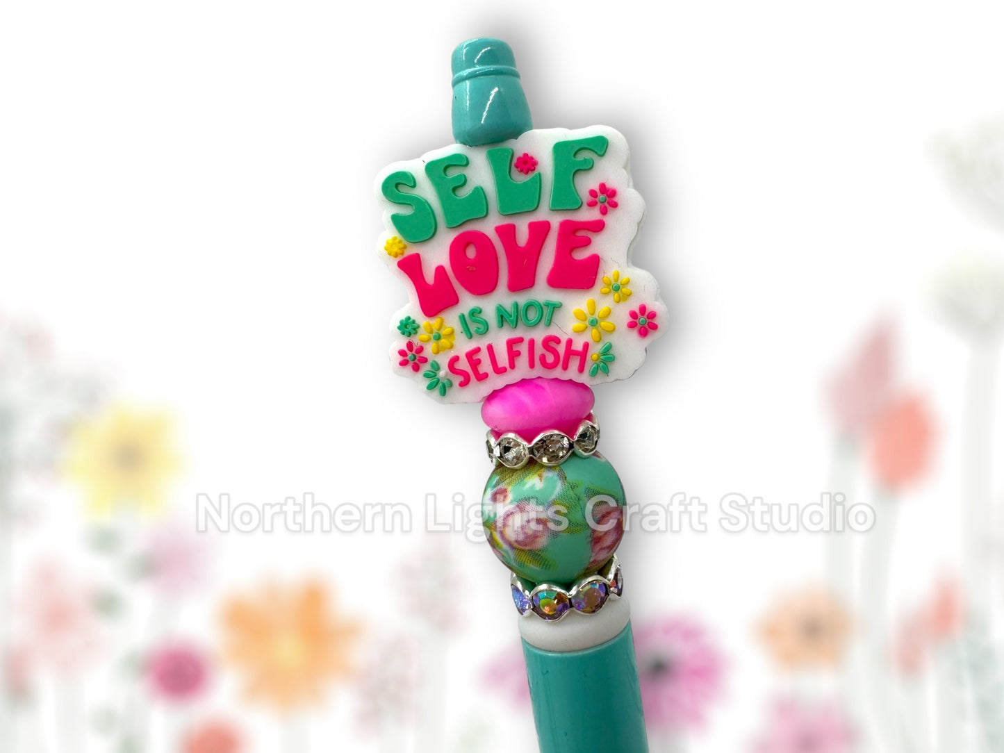 Beaded Positive Mindset Pen, You are Not Alone, Choose Joy, Kinda Sweet Kinda Savage, Take a Deep Breath, Don't Be So Hard on Yourself