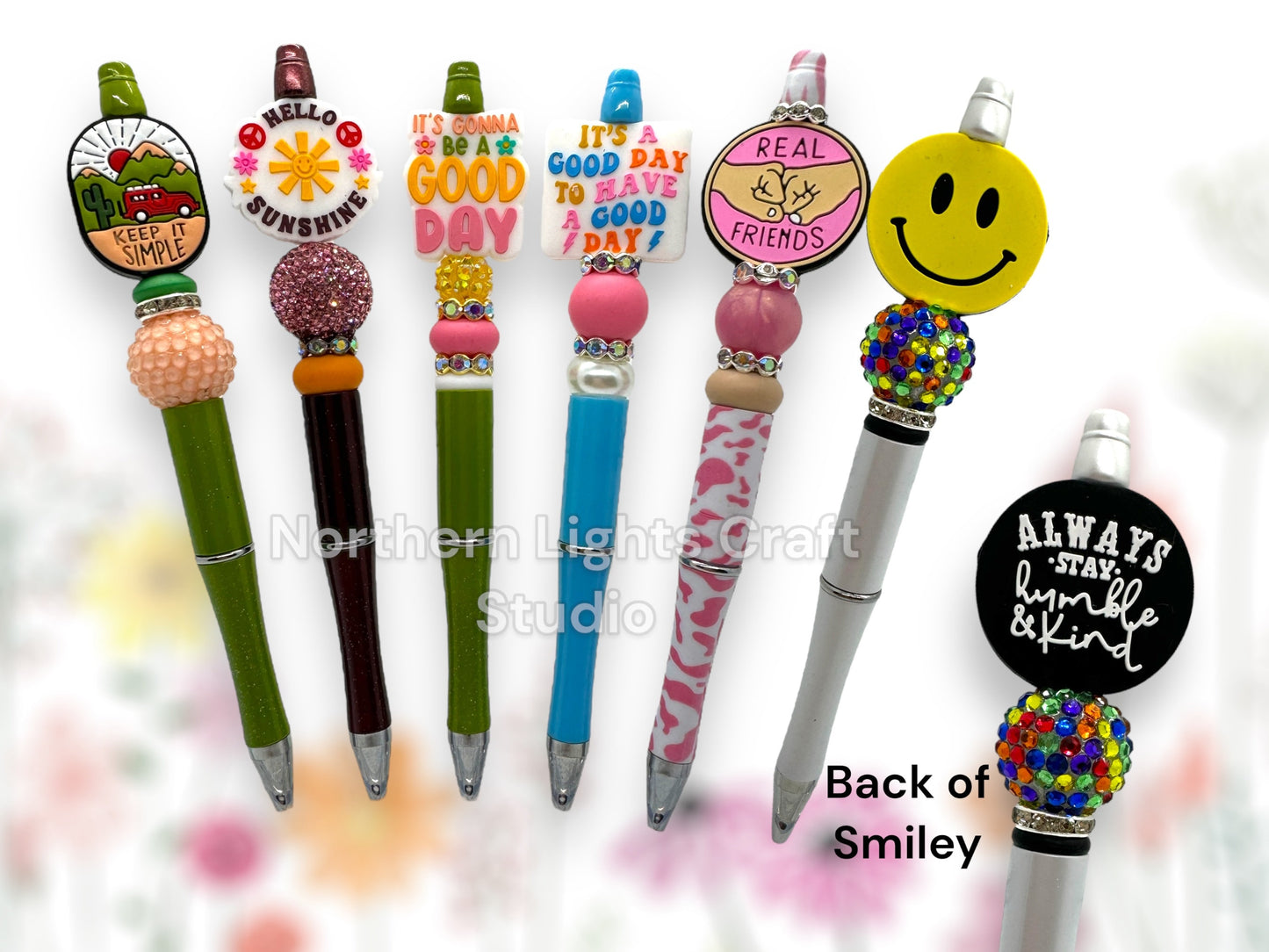 Beaded Positivity Pen, Encouragement Gift, Reflection Pen, Keep It Simple, Hello Sunshine, It's Gonna Be A Good Day, Friendship Pen, Be Kind