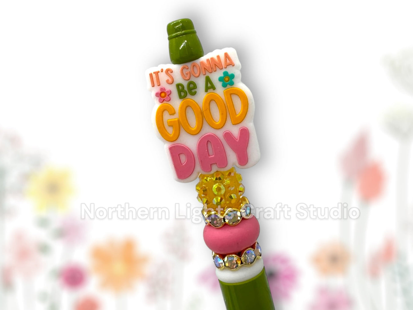 Beaded Positivity Pen, Encouragement Gift, Reflection Pen, Keep It Simple, Hello Sunshine, It's Gonna Be A Good Day, Friendship Pen, Be Kind