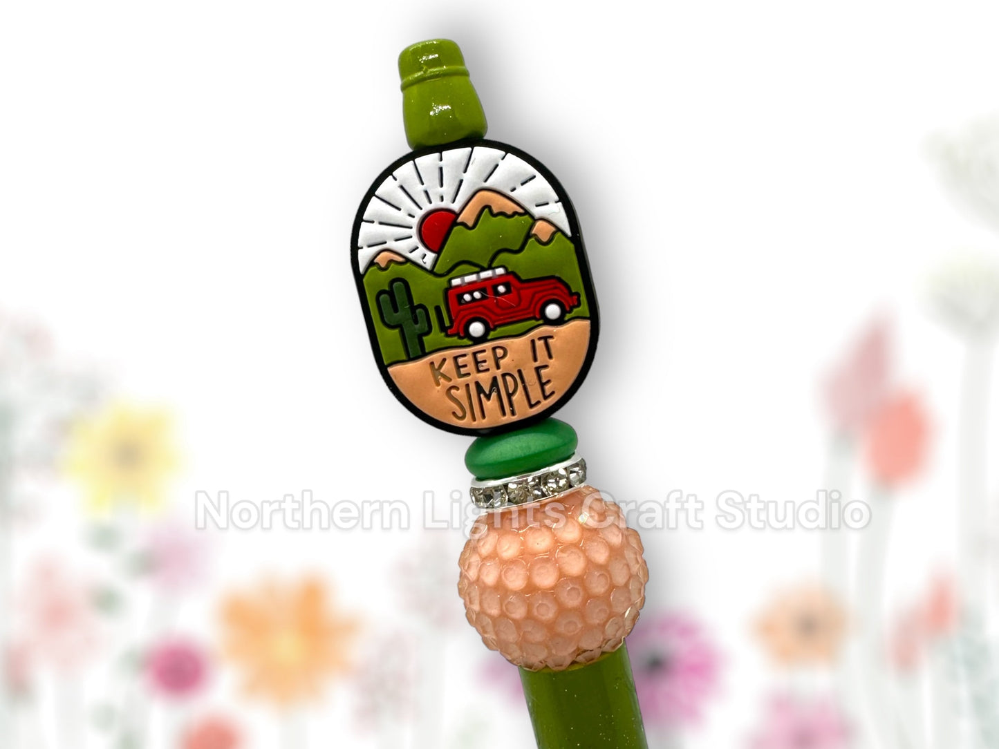 Beaded Positivity Pen, Encouragement Gift, Reflection Pen, Keep It Simple, Hello Sunshine, It's Gonna Be A Good Day, Friendship Pen, Be Kind