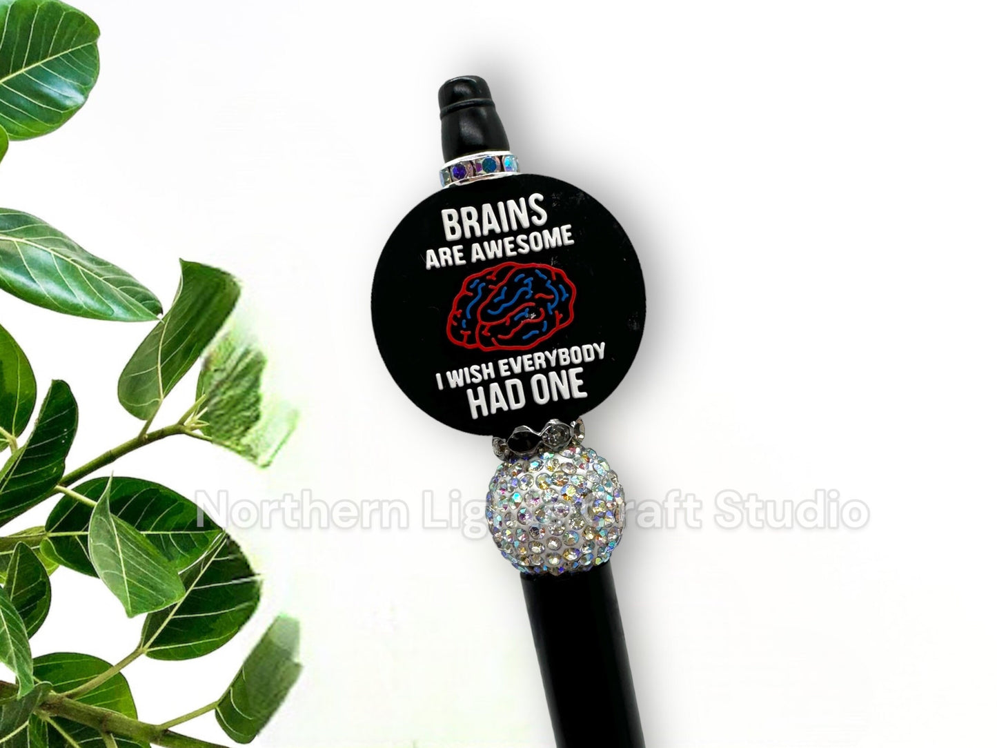 Custom Beaded Sarcastic Pens, I Know Things, Have the Day You Deserve, Struggle Bus, I Wish Everyone Had Brains, I Hate You The Least