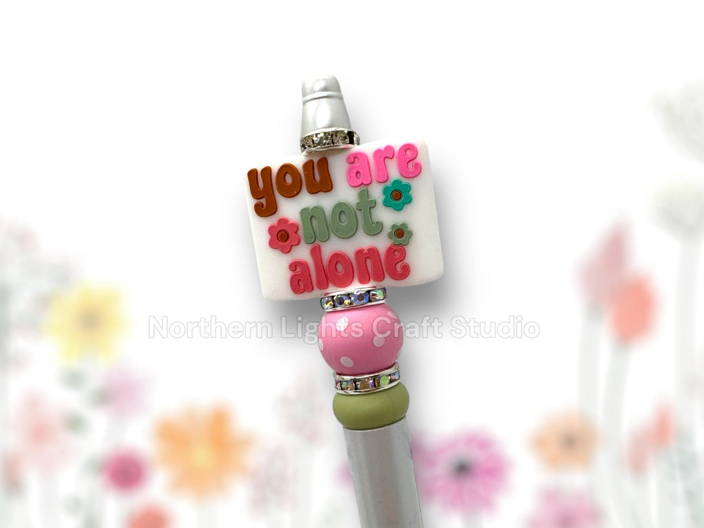 Beaded Positive Mindset Pen, You are Not Alone, Choose Joy, Kinda Sweet Kinda Savage, Take a Deep Breath, Don't Be So Hard on Yourself