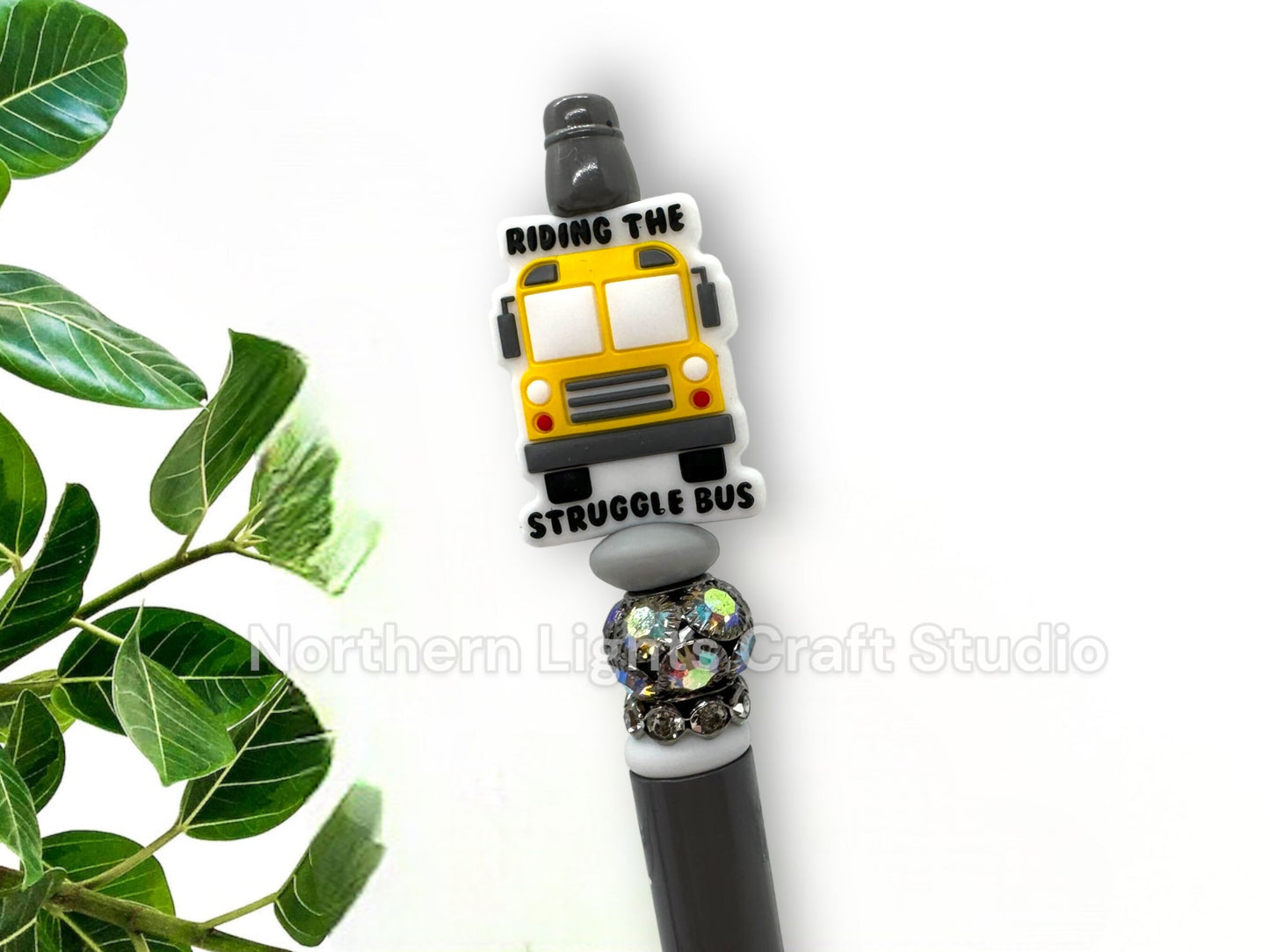 Custom Beaded Sarcastic Pens, I Know Things, Have the Day You Deserve, Struggle Bus, I Wish Everyone Had Brains, I Hate You The Least