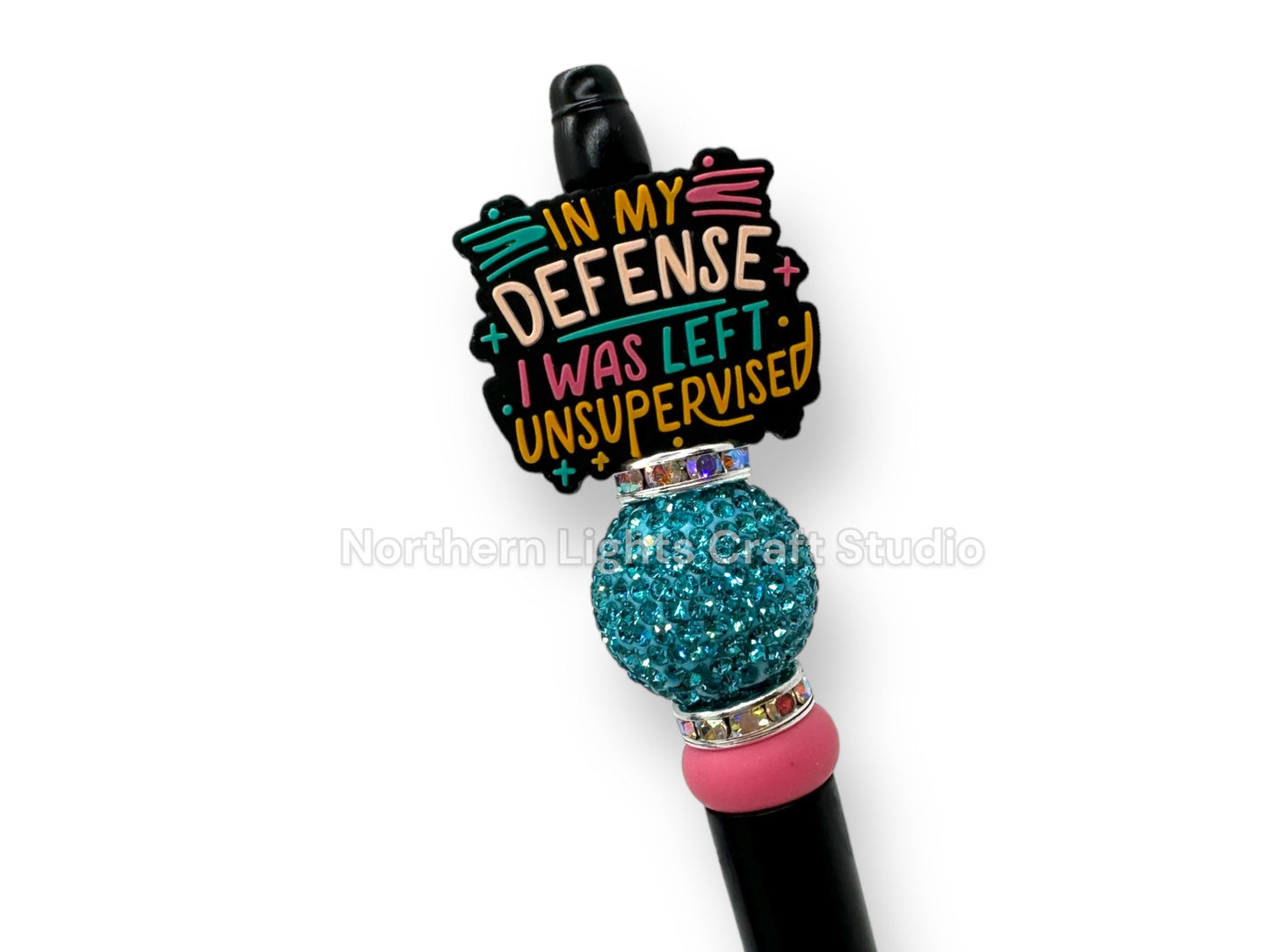 Beaded Sarcastic Pen, Anti-Social Pen, I Don't Like Morning People, Anxiety Pen, In My Defense I Was Left Unsupervised, Bling Sarcastic Pen