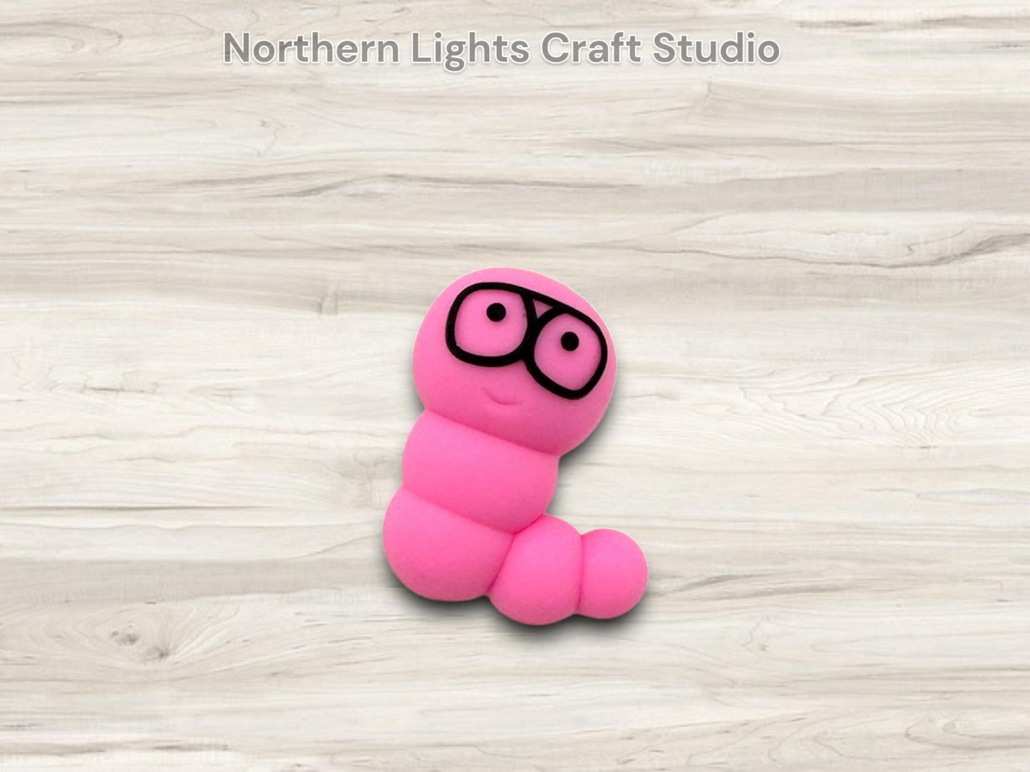 3D Book Worm Focal, Bookworm Focal Bead, 3D Focal Bead