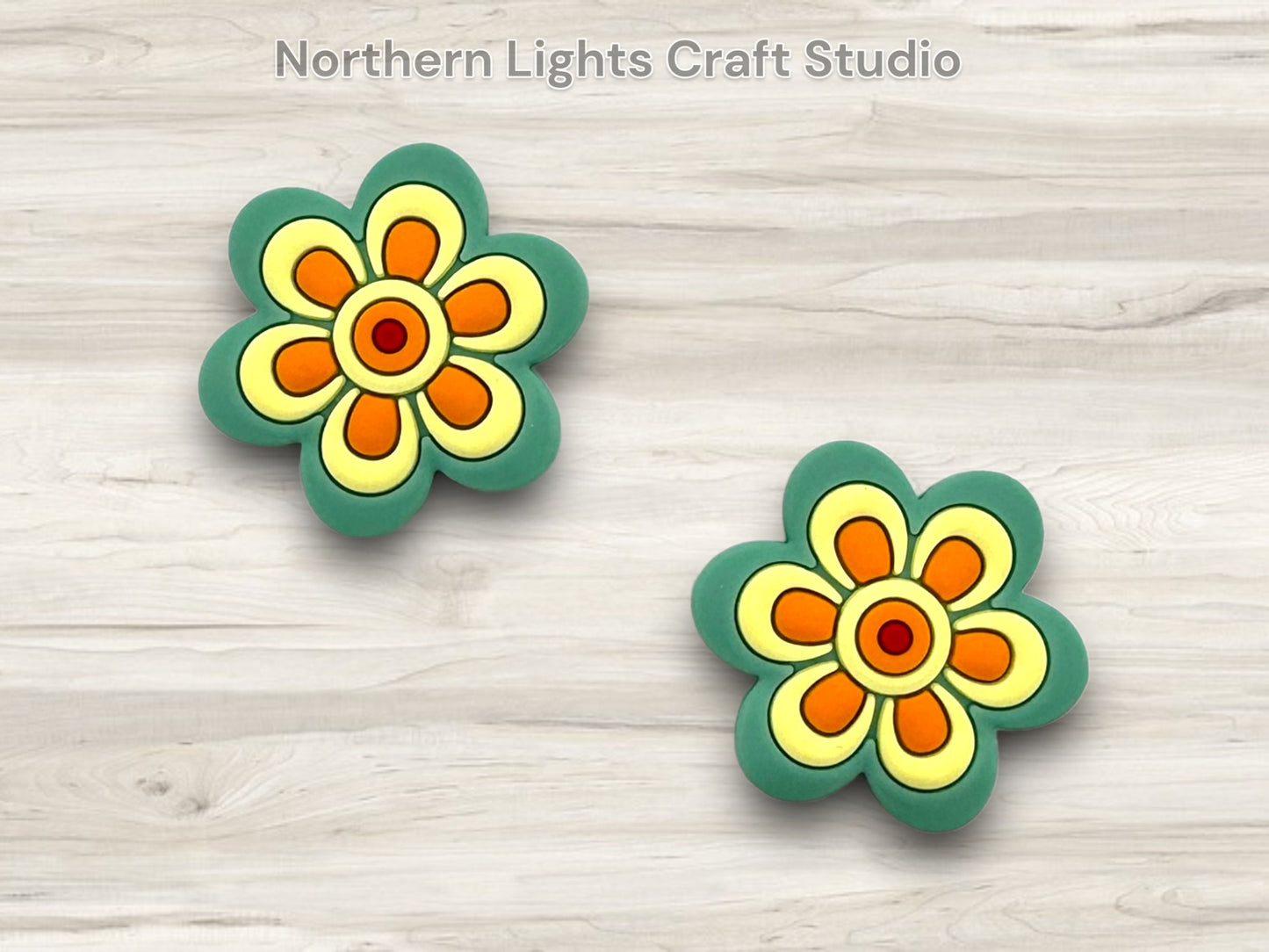 Flower Focal Bead, Retro Focal, Retro Flower Focal, Flower Focal Bead