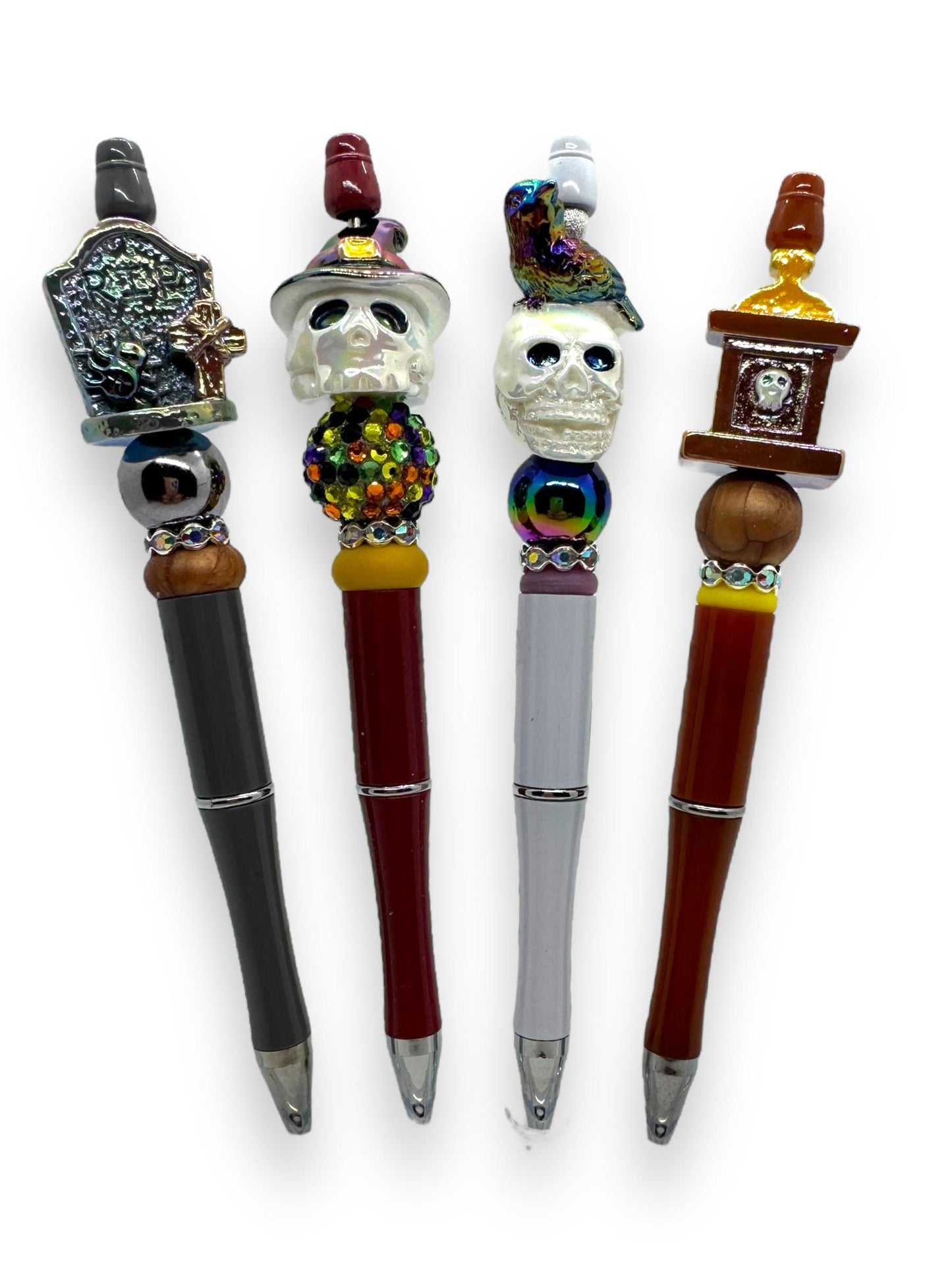 Cute Beaded Halloween Pen, Fancy Halloween Pen, Mummy Pen, Witch Hat Pen, Ghost Pen, Pumpkin Pen, Skull Pen