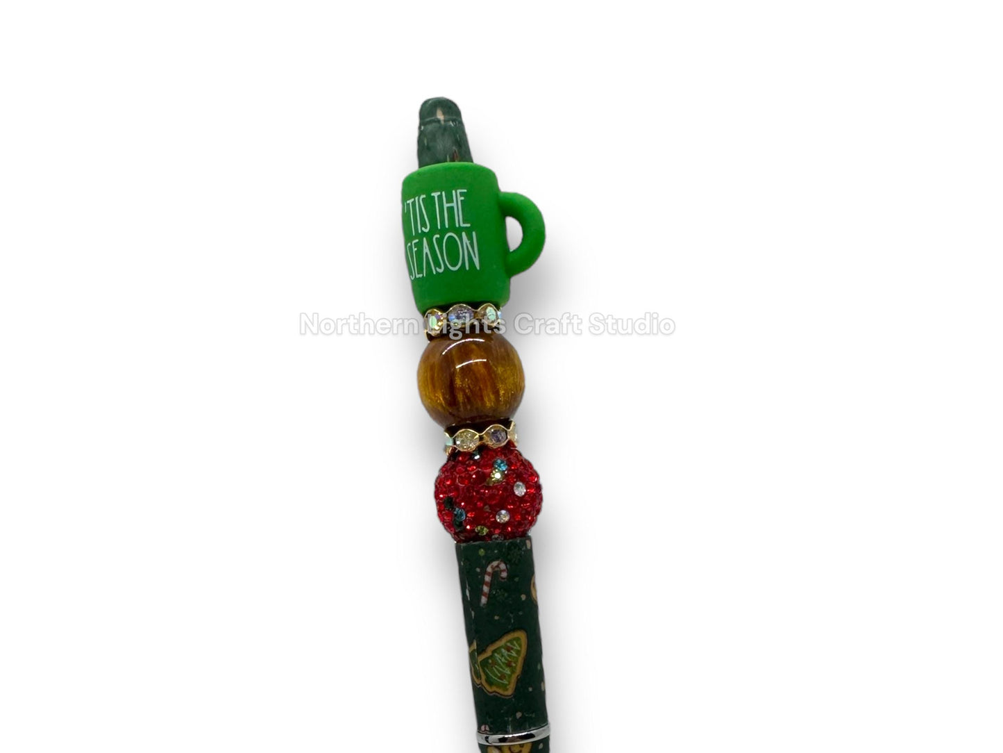 3D Christmas Focal Pens, Coffe Mug Pen, Nutcracker Pen, Santa Gnome Pen, 3D Reindeer Pen