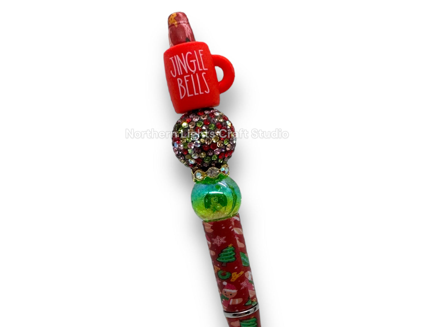 3D Christmas Focal Pens, Coffe Mug Pen, Nutcracker Pen, Santa Gnome Pen, 3D Reindeer Pen