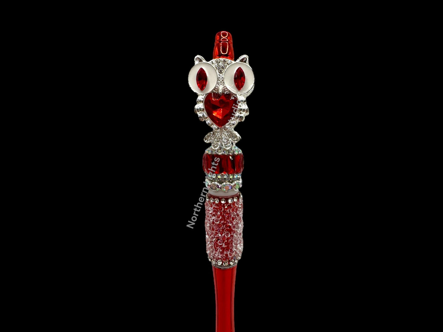 Fancy Owl Pen, Bling Owl Pen, Rhinestone Owl Pen