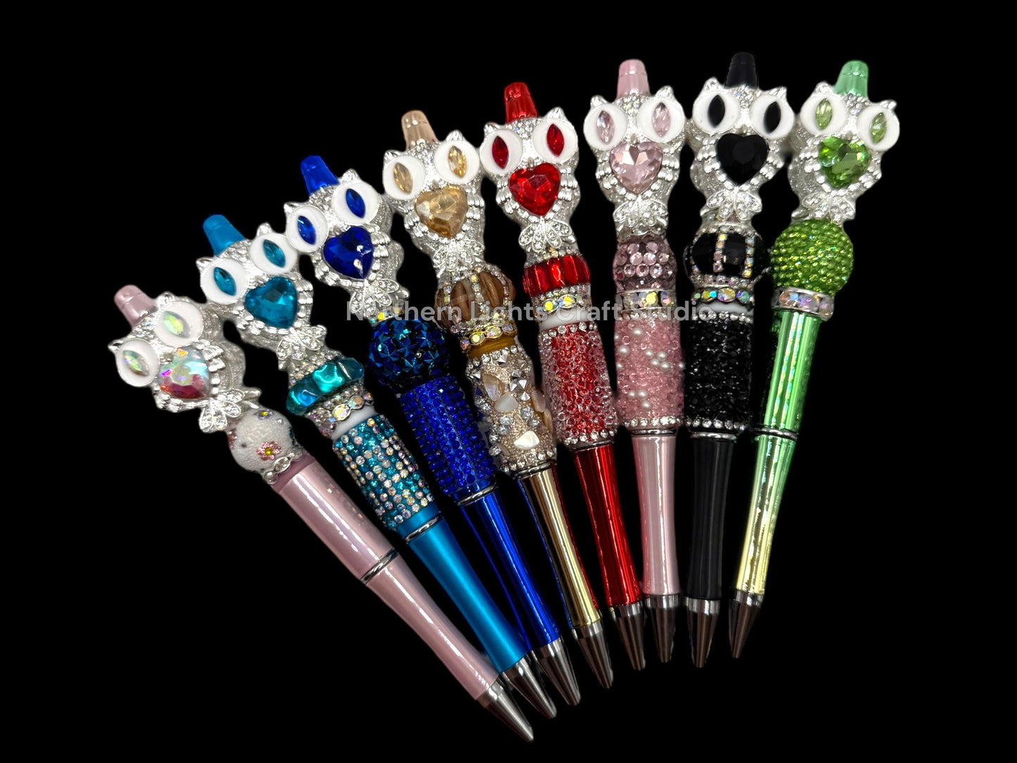 Fancy Owl Pen, Bling Owl Pen, Rhinestone Owl Pen