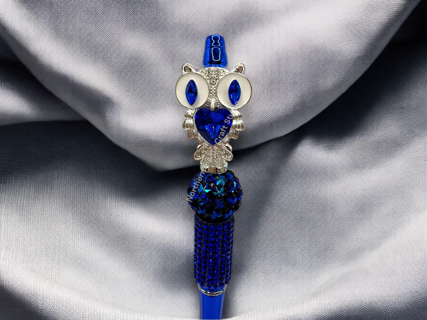 Fancy Owl Pen, Bling Owl Pen, Rhinestone Owl Pen