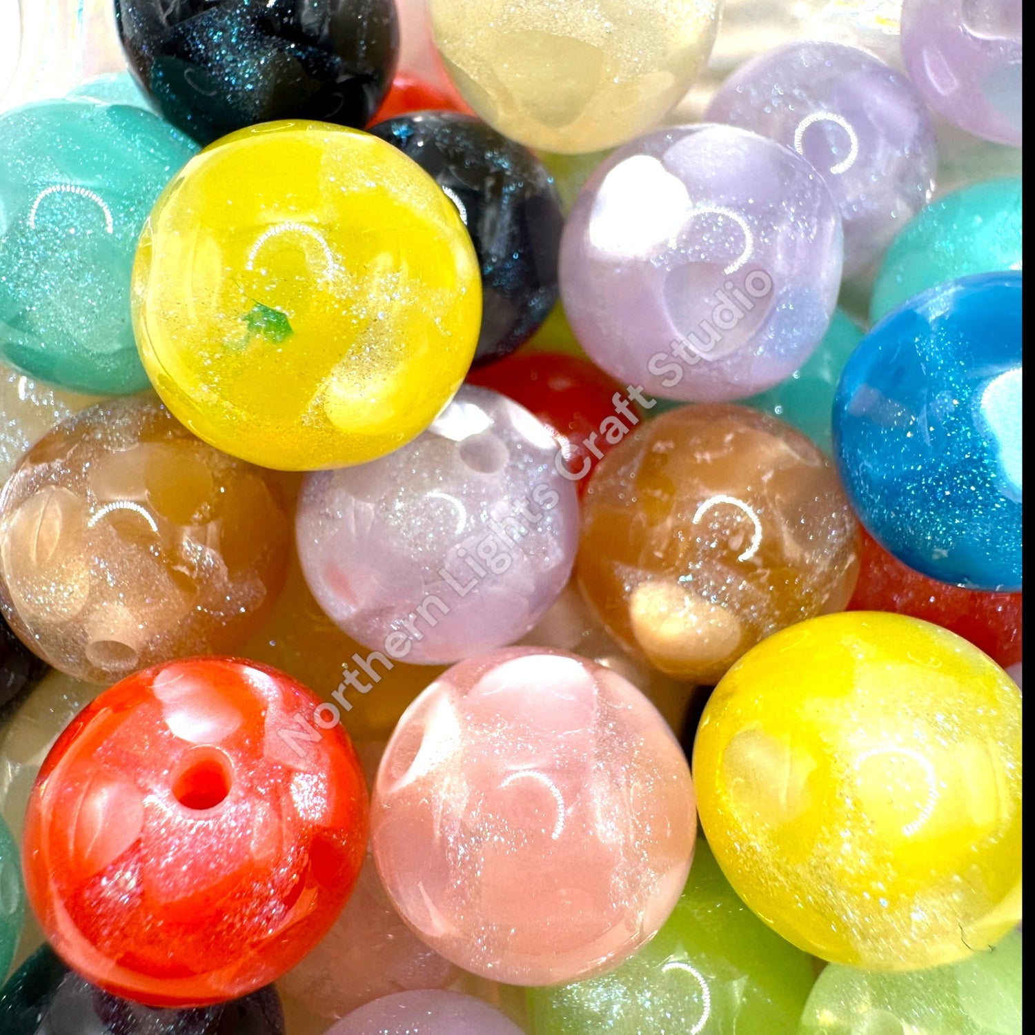 Acrylic and Resin 16MM Beads
