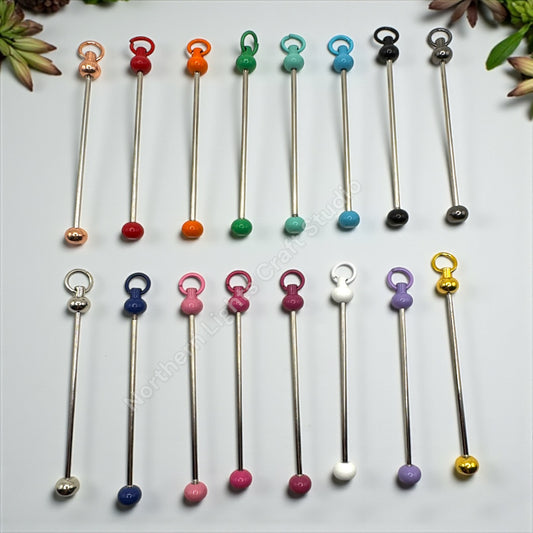 Beadable Keychain Bars - 10 pcs.