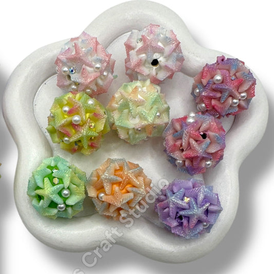 Starfish Beads with Pearls - 20mm - 5pc.