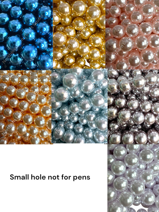8mm Pearl Beads for DIY - 40 pieces (small hole)