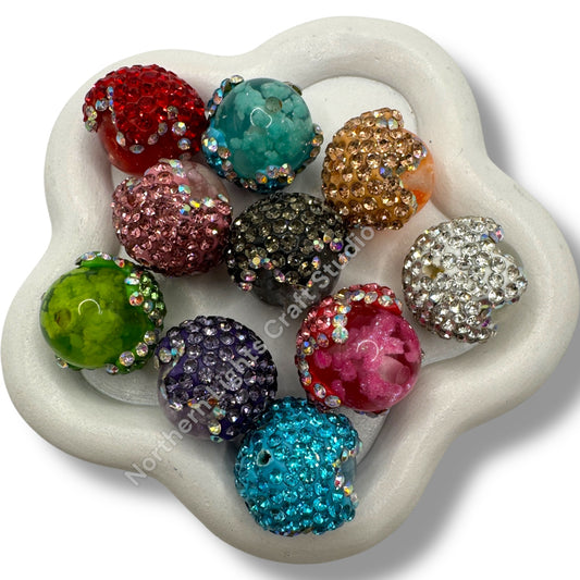 Rhinestone Cloud Drip Beads