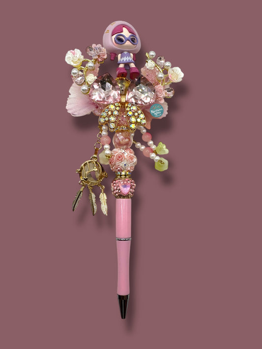 Back to School Pink INN Moon Pen With Lighted Lantern