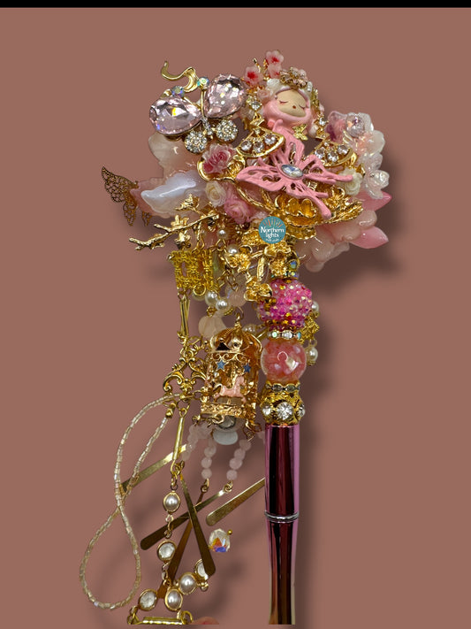 Fancy SP Garden Moon Pen With Lighted Lantern