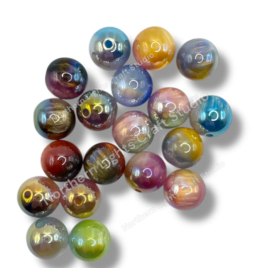 16mm Milky Way Acrylic Beads