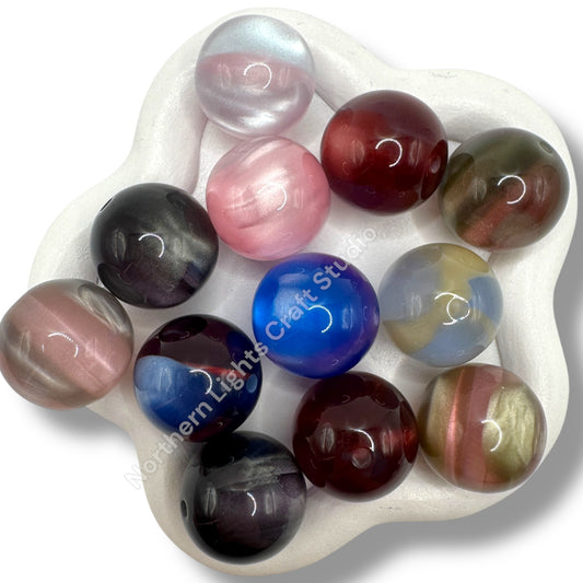 20mm Galaxy Multi Tone Beads - 10 pcs.
