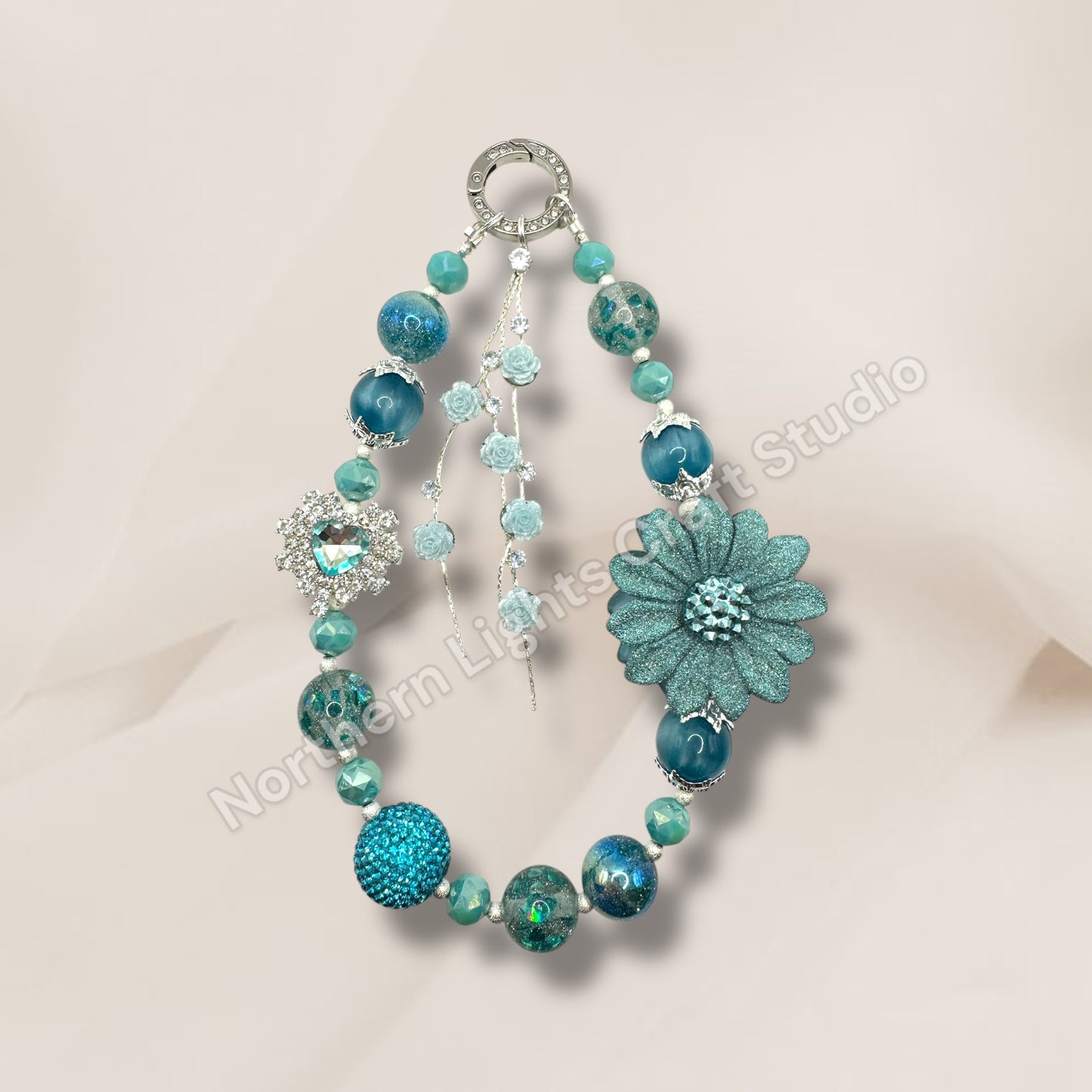 Frosted Teal Keychain