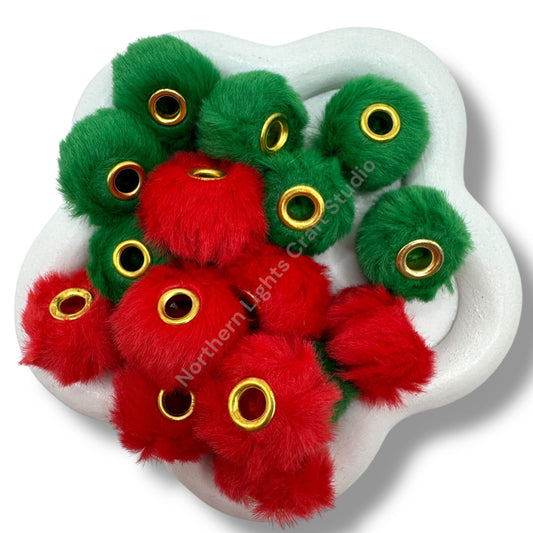 Christmas Color Fuzzy Spacer Mix - 20 pc.
