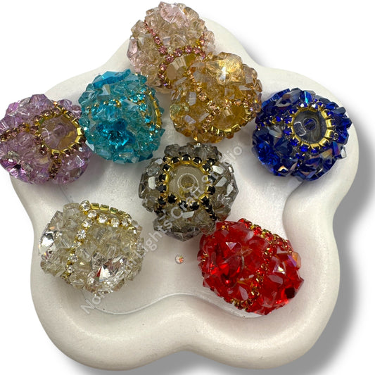 Crystal Chips Butterfly Beads