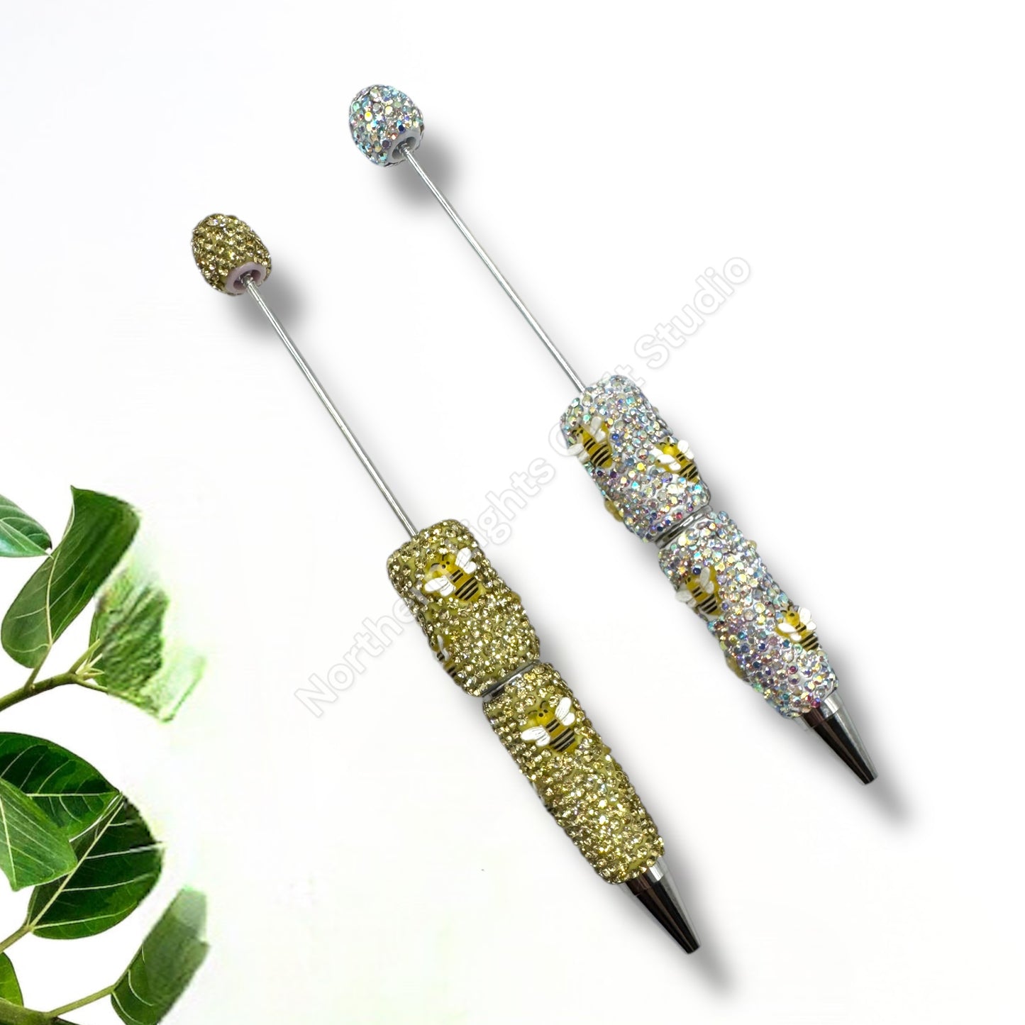 Beadable Bee Rhinestone Pens