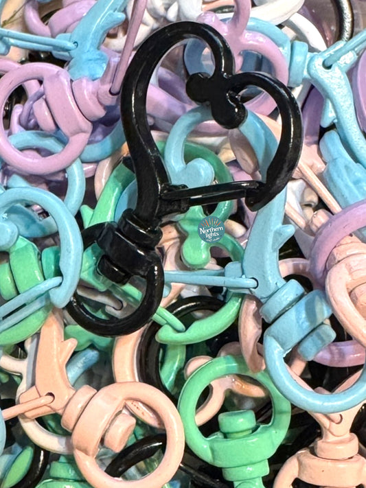 Heart Swivel Ring for DIY - 5 piece mix