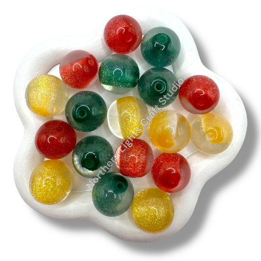 Christmas Glittery Core Luminous 20 pc. Mix- 16mm