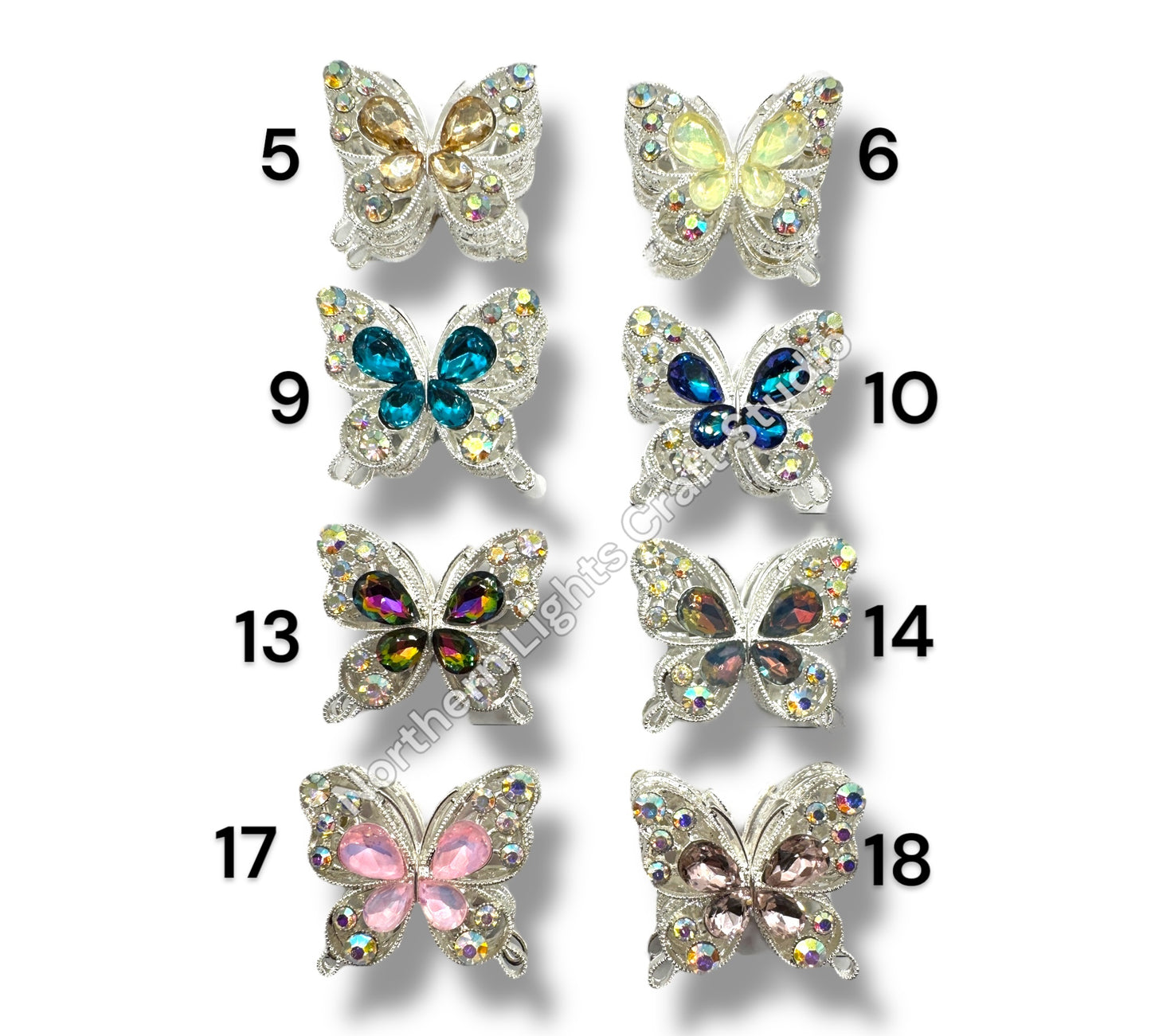 Silver Metal Alloy Butterfly Beads - 30mm