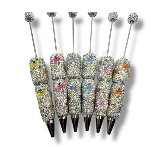 Beadable Dragonfly Rhinestone Pens