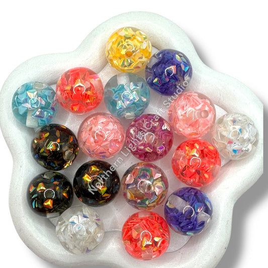 Fire Opal 16mm UV Shiny Beads